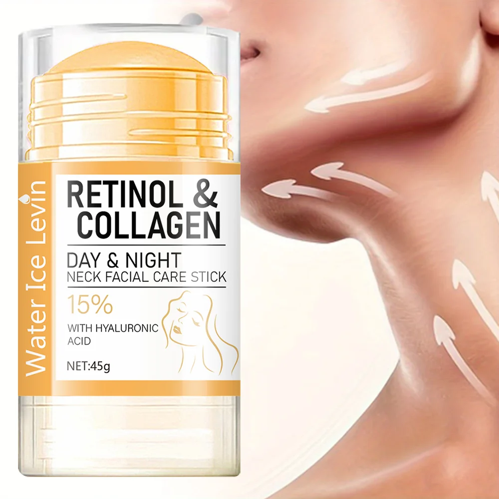 45g de retinol e colágeno dia e noite creme facial bastão, hidratante, hidratante, não gorduroso, fácil de absorver, suave e não irritante, absorção profunda!