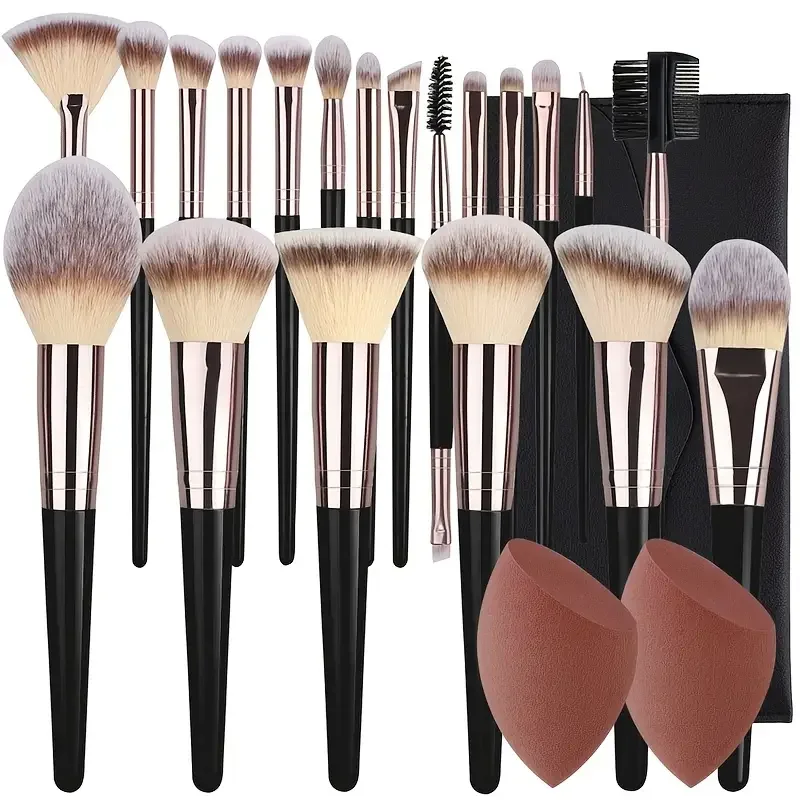 Conjunto de Pincéis de Maquiagem 3-20PCS, Macios e Fluffy, para Sombra, Base, Corretivo, Blush, Pincel Kabuki, Ferramenta de Beleza Profissional para Mulheres