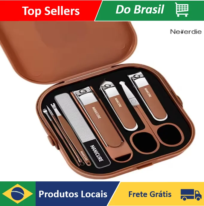 Conjunto De Cortadores De Unhas 8 Peças - Neverdie Store
